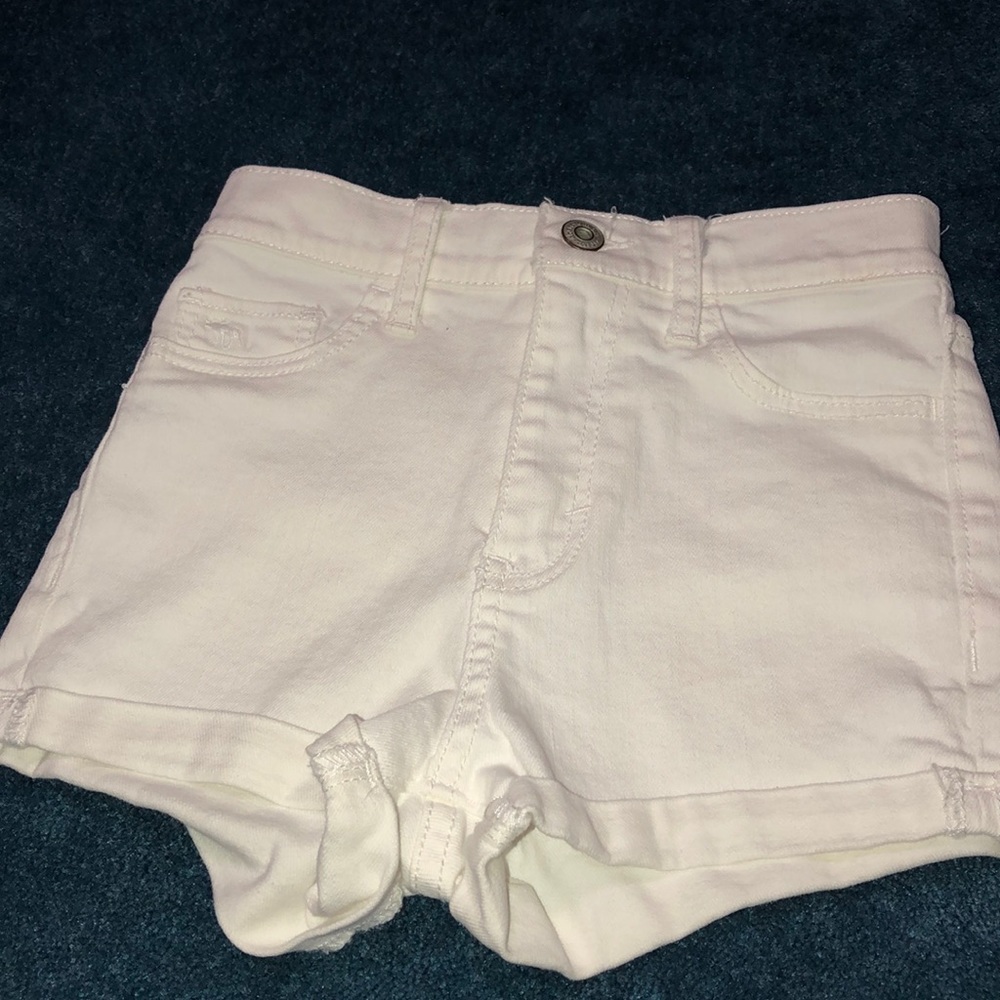 ABERCROMBIE KIDS WHITE JEAN SHORTS